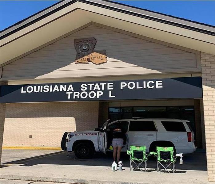 front of Louisiana State Troopers- Troop L station in Mandeville