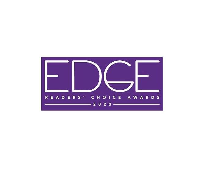 purple logo that reads "Edge of the Lake 2020 Readers' Choice Awards" in white font 